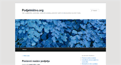 Desktop Screenshot of podjetnistvo.org