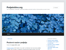 Tablet Screenshot of podjetnistvo.org